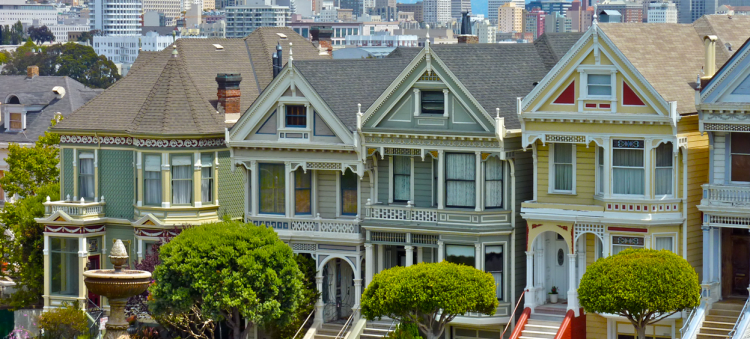 Painted ladies in San Francisco